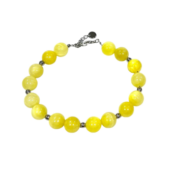 Big Bead Bracelet Yellow