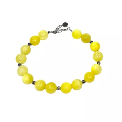 Big Bead Bracelet Yellow