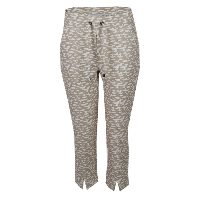 Capri pants Serina Beige print Capri pants Serina Beige print