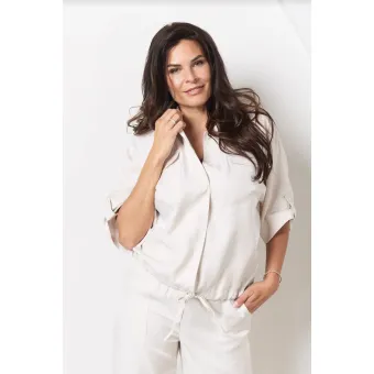 Blouse Sonja Shimmer Off white