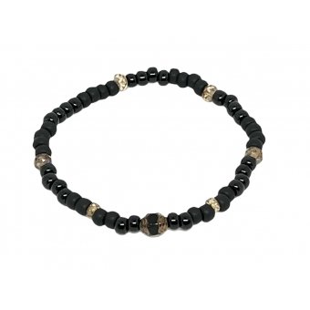 Miyuki Bracelet  Black & Shinny Brown 