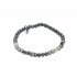 Beaded Bracelet Shinny Grey & Dark Grey