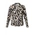 Blouse black/off white print Rianna