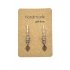 Earrings DQ Silver & Miyuki Beads and Silver Leaf charm