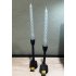 Set 2 Candle Holders Black
