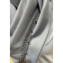 Handmade Light grey scarf with charms