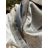 Handmade Scarf Grey With print 